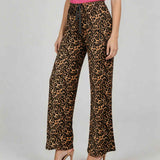 Leopard Life Chocolate Leopard Print Lounge Pants With Pockets