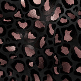 Jungle Queen Rose Gold & Charcoal Leopard Print Capri Joggers With Pockets