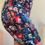 Movie Monster Mashup - Horror Movie Capri Leggings