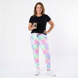 Over the Rainbow Leopard Print Jogger Pants With Pockets