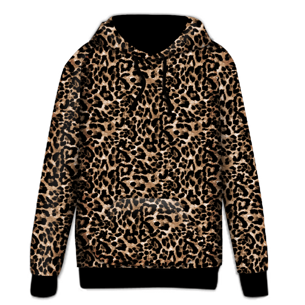 Leopard print hoodie sales