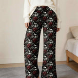 Blood Moon Butterflies Lounge Pants With Pockets