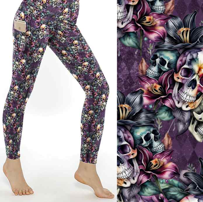 smiling-skulls-purple-harlequin-leggings