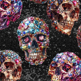 multi-colour skull cropped pattern Nikki Whoops Boutique