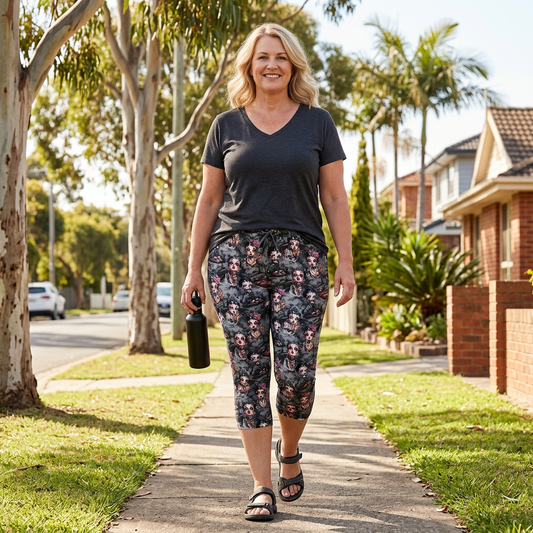 Black Betty Capri Joggers With Pockets