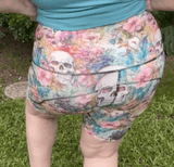 Blooming Skulls Sport Shorts