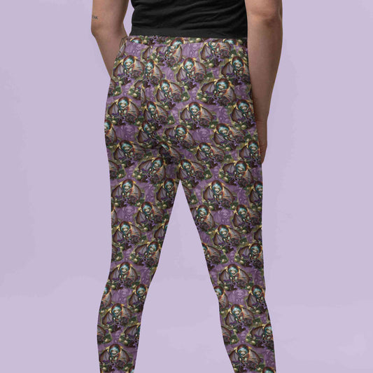 close-up-back-view-leggings-woman-posing-in-a-studio-vampire-dragonling-strangelings-leggings