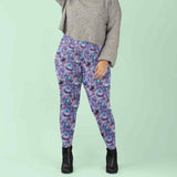 Woman wearing Haunts and Recreation full length leggings with pockets by Nikki Whoops Boutique.