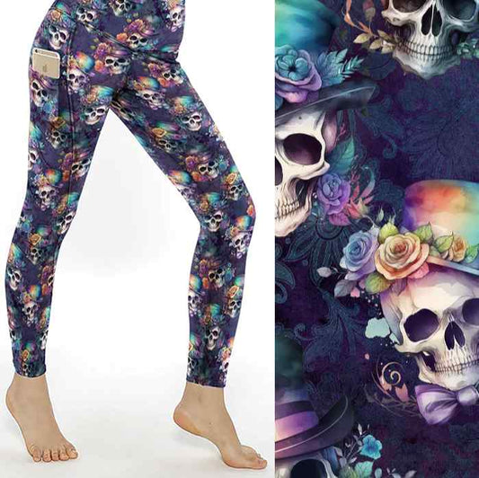 Dapper Deadheads Skull Leggings