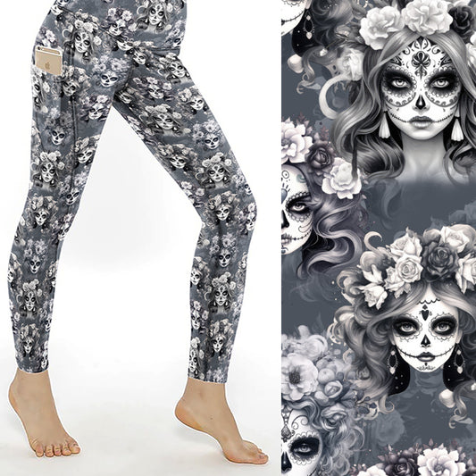 Eternal Elegance La Catrina Full Length Leggings