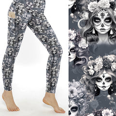 Eternal Elegance La Catrina Full Length Leggings