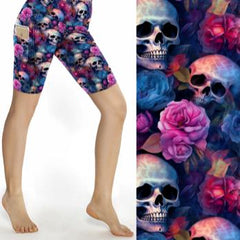 skull-shorts-with-pink-and-blue-roses