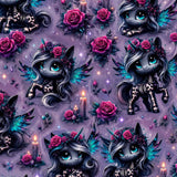 Close-up of the Happily Never After print pattern by Nikki Whoops Boutique.