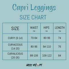 Cool Kisses Capri Leopard Print Leggings