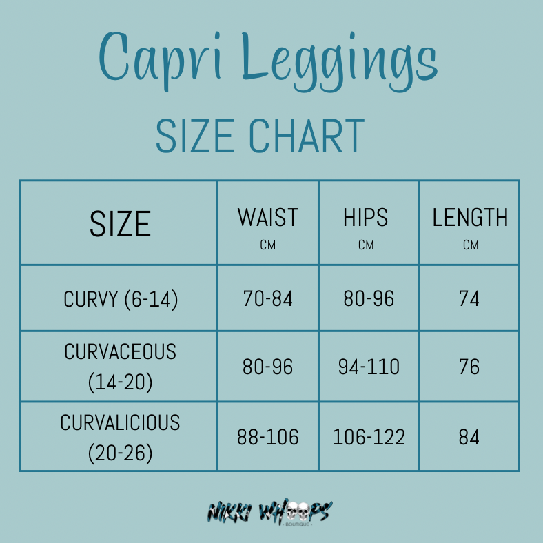 Happy Deathday Capri Skull Print Leggings – Nikki Whoops Boutique