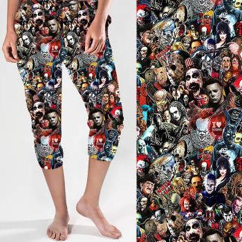 Movie Monster Mashup Capri Joggers