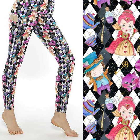 Off With Their Heads Alice in Wonderland Leggings