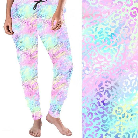 Over the Rainbow Leopard Print Jogger Pants