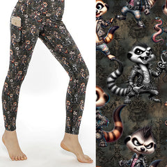 Rebel Yell Punk Meerkat Leggings