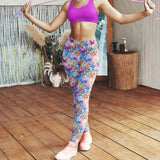 vibrant butterfly leggings