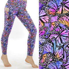Butterfly-Magic-pink-purple-pockets-animal-leggings-Nikki-Whoops-Boutique