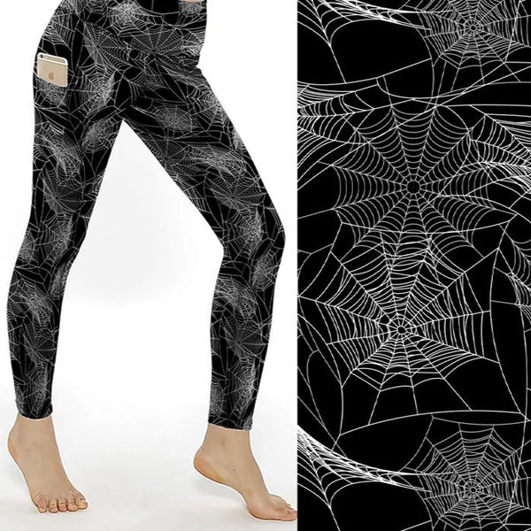 Charlottes Web Full Length Spider Print Leggings – Nikki Whoops