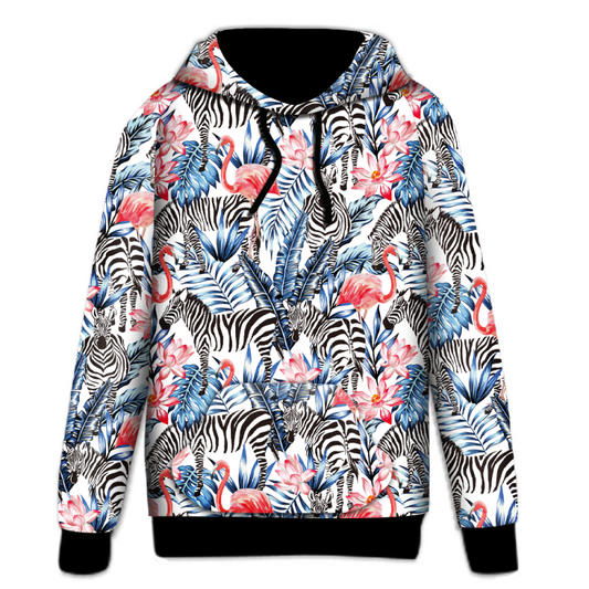 Flamingo Flamboyance Animal Print Hoodie