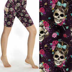 Hollywood-Skulls-Audrey-Marilyn-sport-shorts-nikki-whoops-boutique