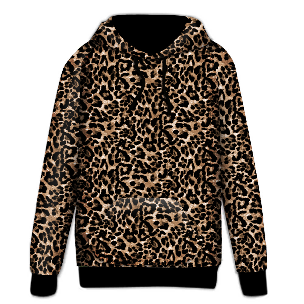 Leopard Life Chocolate Leopard Print Hoodie