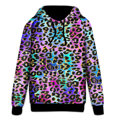 Leopard Neon Nights Animal Print Hoodie