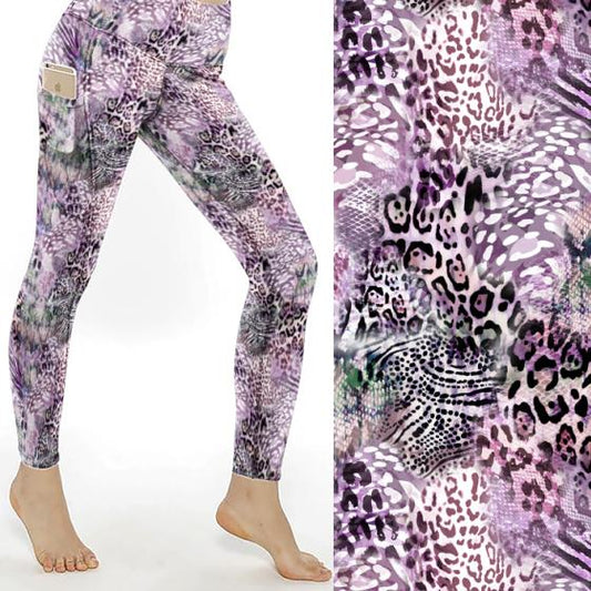 Mauve Madness Animal Print Leggings