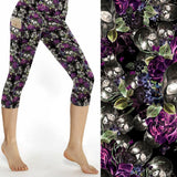 My Eyes Adore You Capri Skull Print Leggings