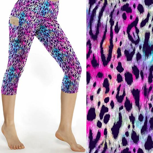 Pretty Wild Capri Leopard Print Leggings