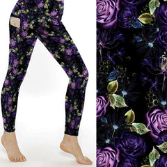 Purple Rose of Cairo Full Length Leggings