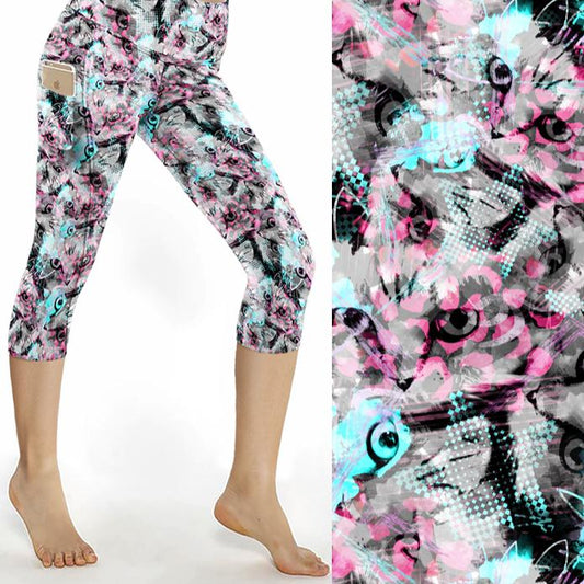 What's New Pussycat? Capri Animal Print Leggings