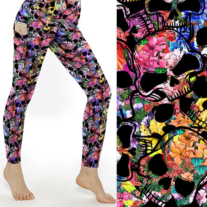 Deadly Blessings Full Length Skull Print Leggings