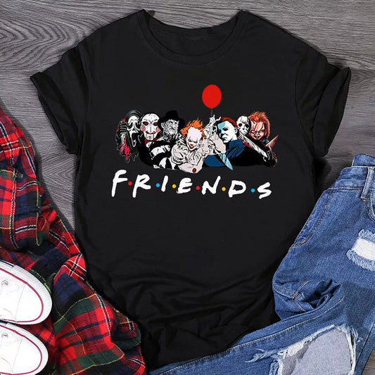 Horror Friends Unisex Tee - Black
